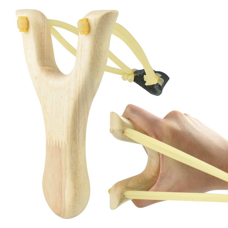 Outdoor Hunting Launcher - Traditional Wooden Tirachinas Outdoor Shooting Toy