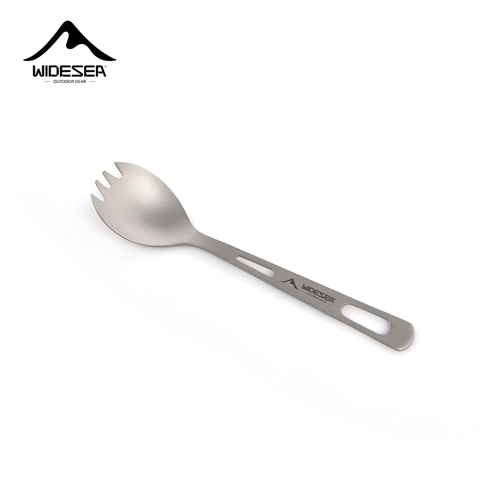 Outdoor Hunting Kitchen - Widesea Camping Cooking Set Spork Titanium