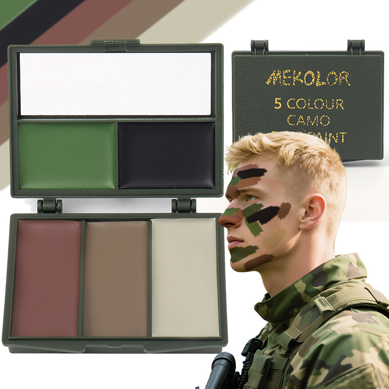 Camo Face Paint - 5 Color Forest Camo-Compac face paint