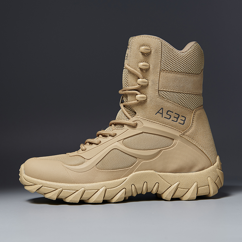 Hunting Outdoor Brands - Men Tactical Boot Safety Anti-Slip Military