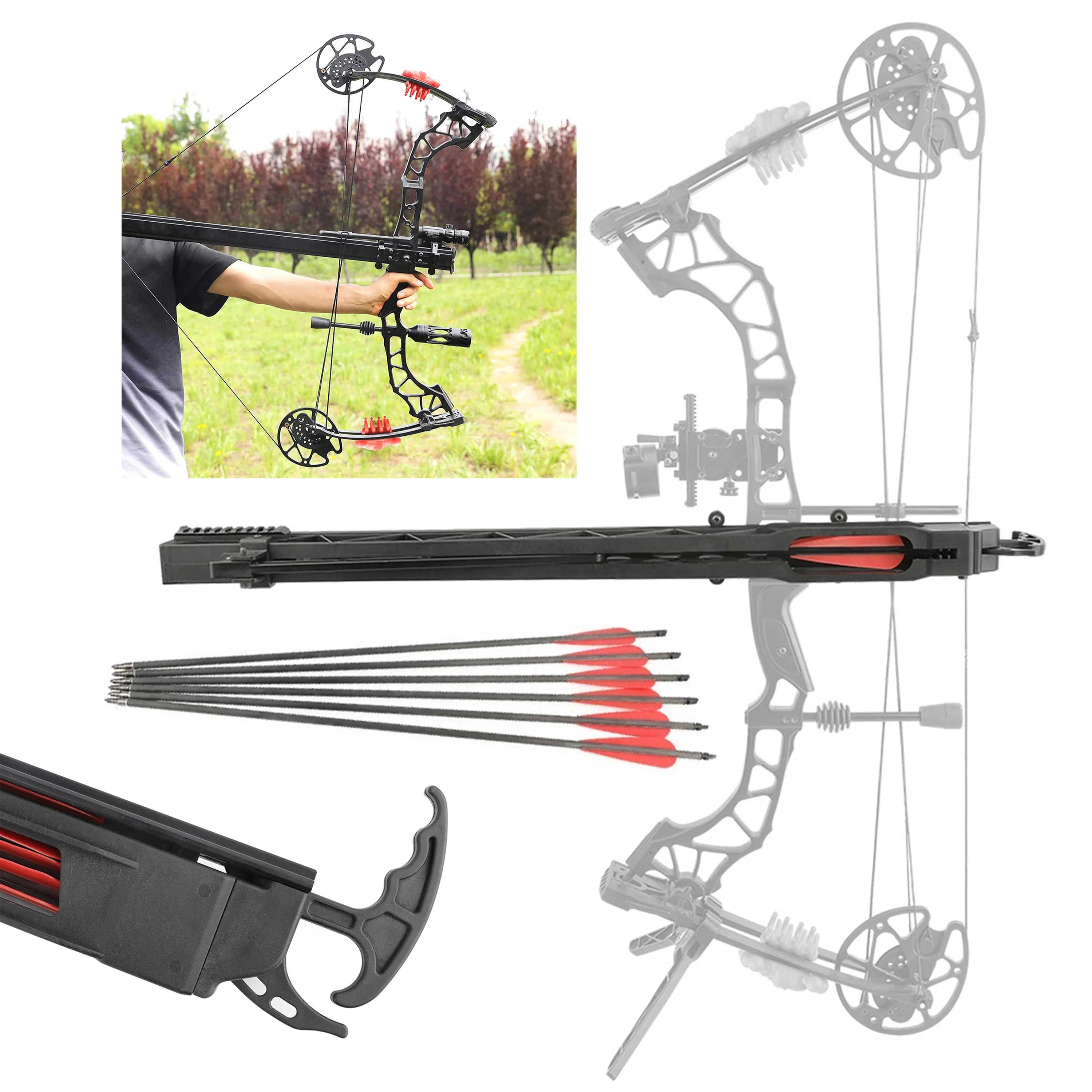 Outdoor Hunting Launcher - Archery Bow Rapid Launcher Orbital Arrow