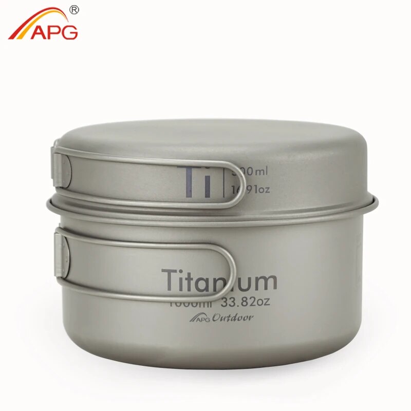 Outdoor Hunting Kitchen - APG Ultralight Titanium Pan Outdoor Camping