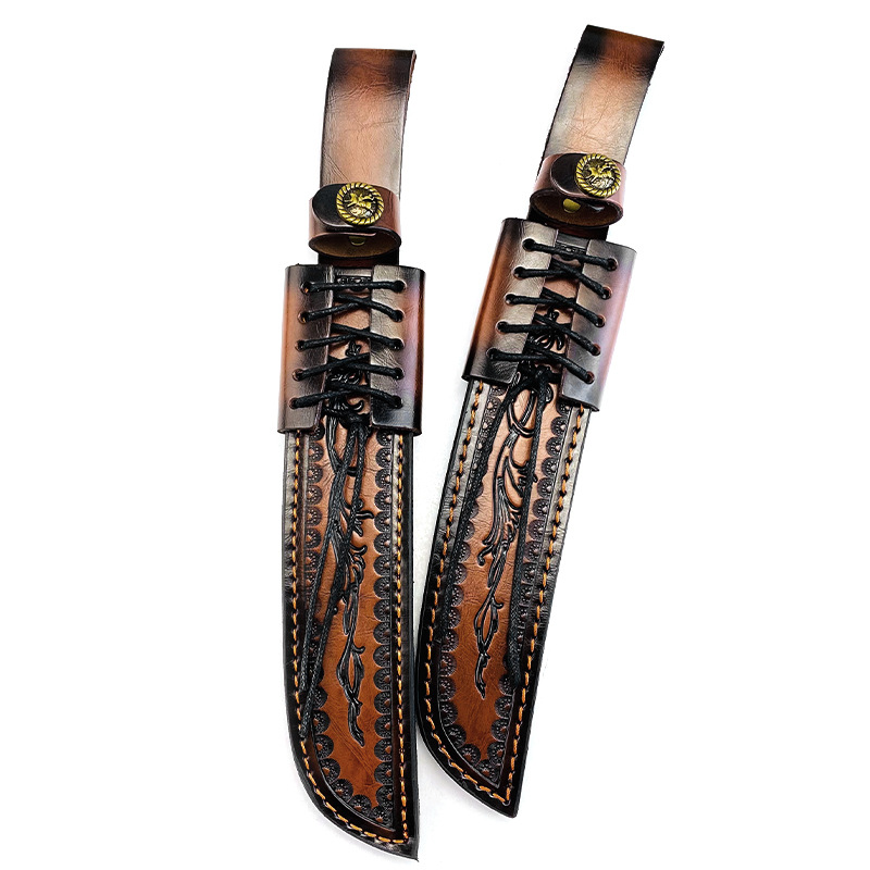 Knife Hunting Fixed Blade - Genuine Cowhide Fixed Blade Knife Sheath