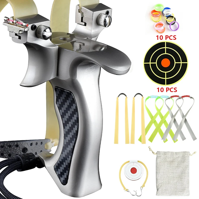Outdoor Hunting Launcher - 8020/9025 Strong Metal Slingshot Anti Shake