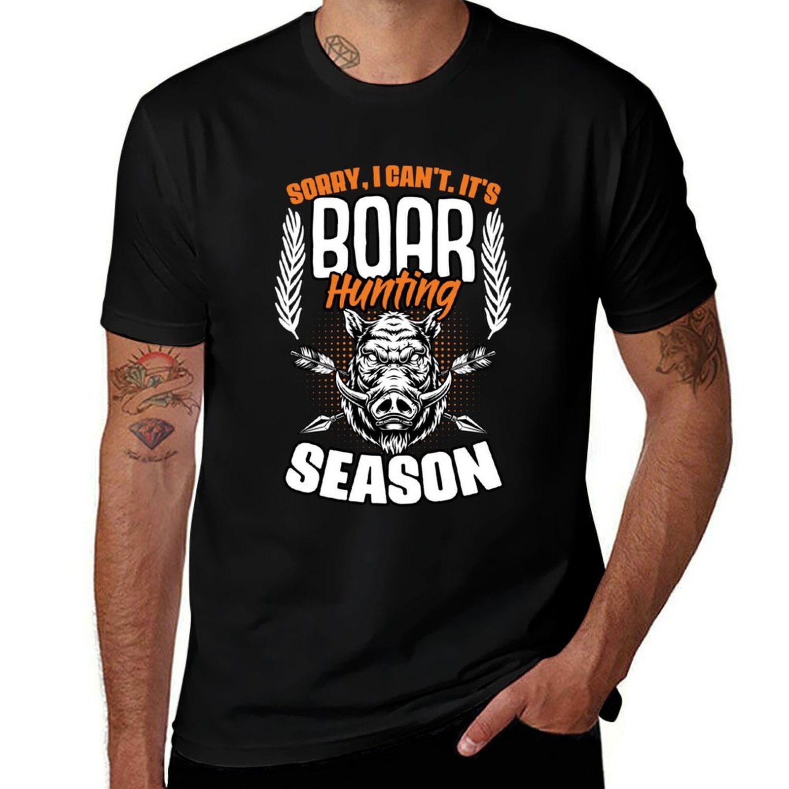 Wildman Hunting & Outdoor Photos - Sorry I Can't Funny Wild Boar