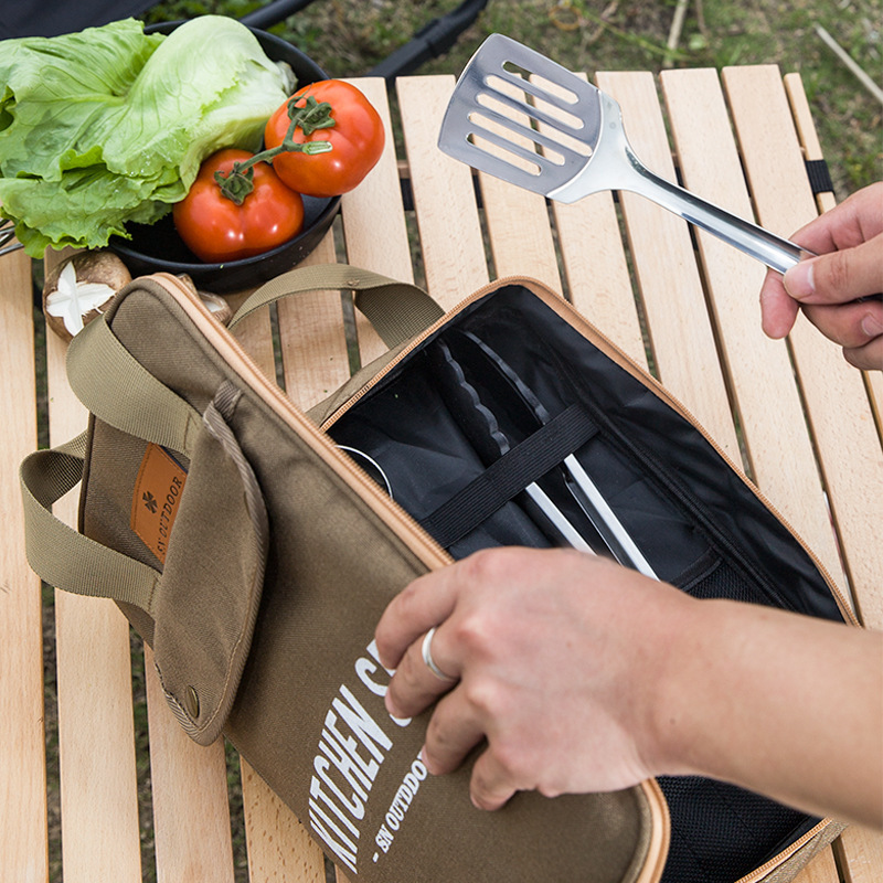 8pcs Camping Kitchen Cookware  - đánh giá và giá Outdoor Hunting Kitchen