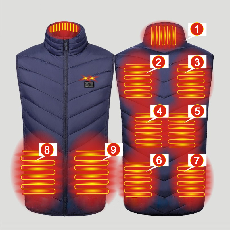 Winter 9 Areas Heated Vest Out - đánh giá và giá Outdoor Hunting Heater