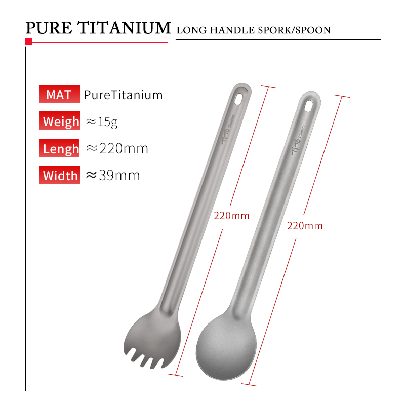 TiTo Titan Spork Thìa Tay Cầm  - đánh giá và giá Outdoor Hunting Kitchen