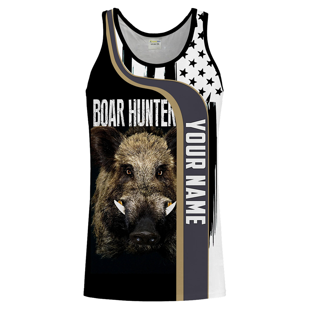 Custom Name Boar Hunter Tank T - đánh giá và giá Wildman Hunting & Outdoor Photos
