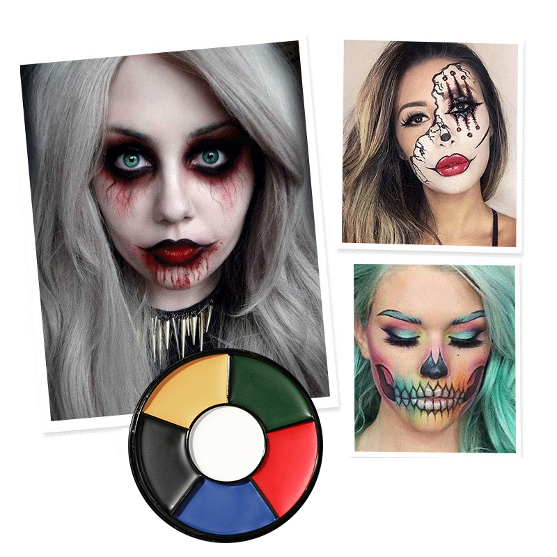 6 Color Oil Face Paint palette - đánh giá và giá Camo Face Paint