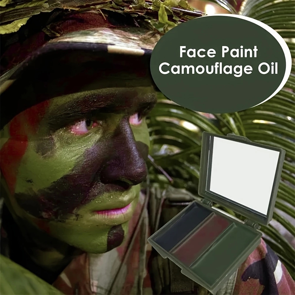 Three-Color Camouflage Face Pa - đánh giá và giá Camo Face Paint