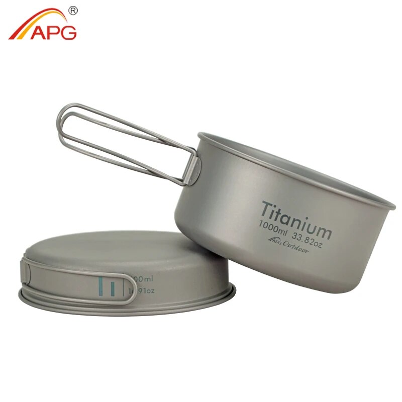APG Ultralight Titanium Pan Ou - đánh giá và giá Outdoor Hunting Kitchen