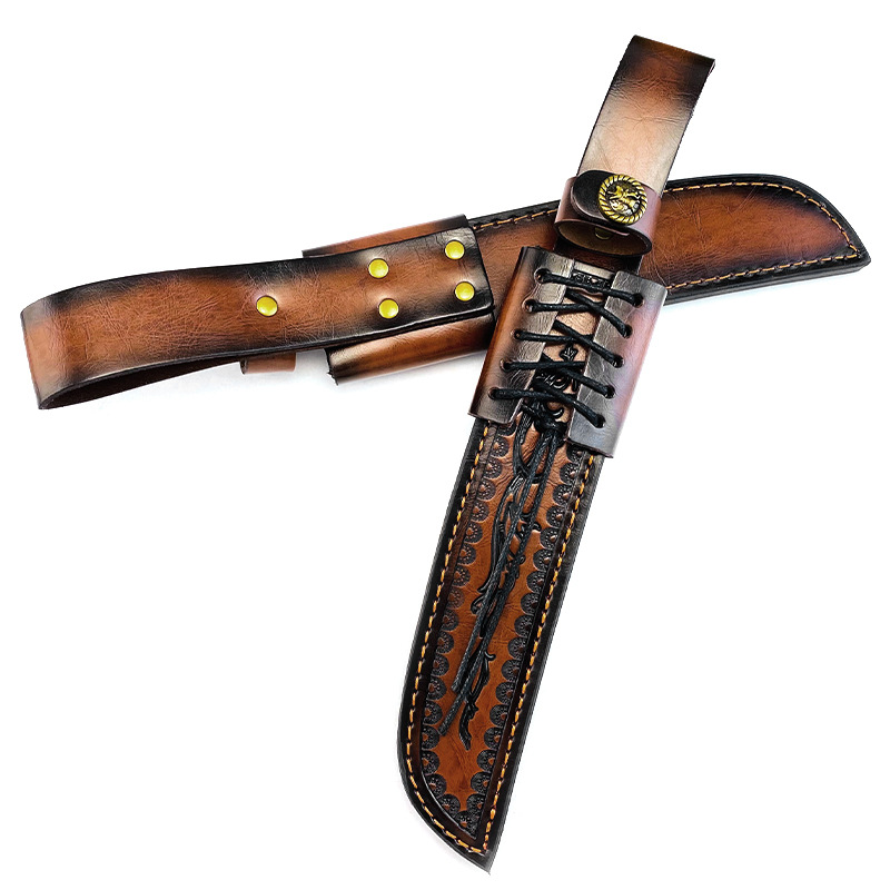 Genuine Cowhide Fixed Blade Kn - đánh giá và giá Knife Hunting Fixed Blade