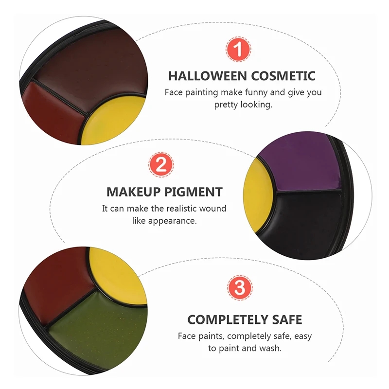 6 Color Oil Face Paint palette - đánh giá và giá Camo Face Paint