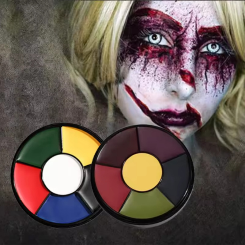 6 Color Oil Face Paint palette - đánh giá và giá Camo Face Paint