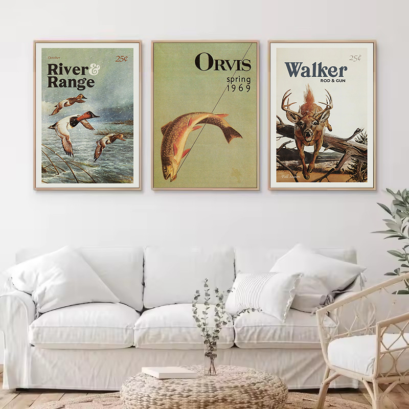 Retro Wildlife Outdoor Hunting - đánh giá và giá Outdoor Hunting Paintings