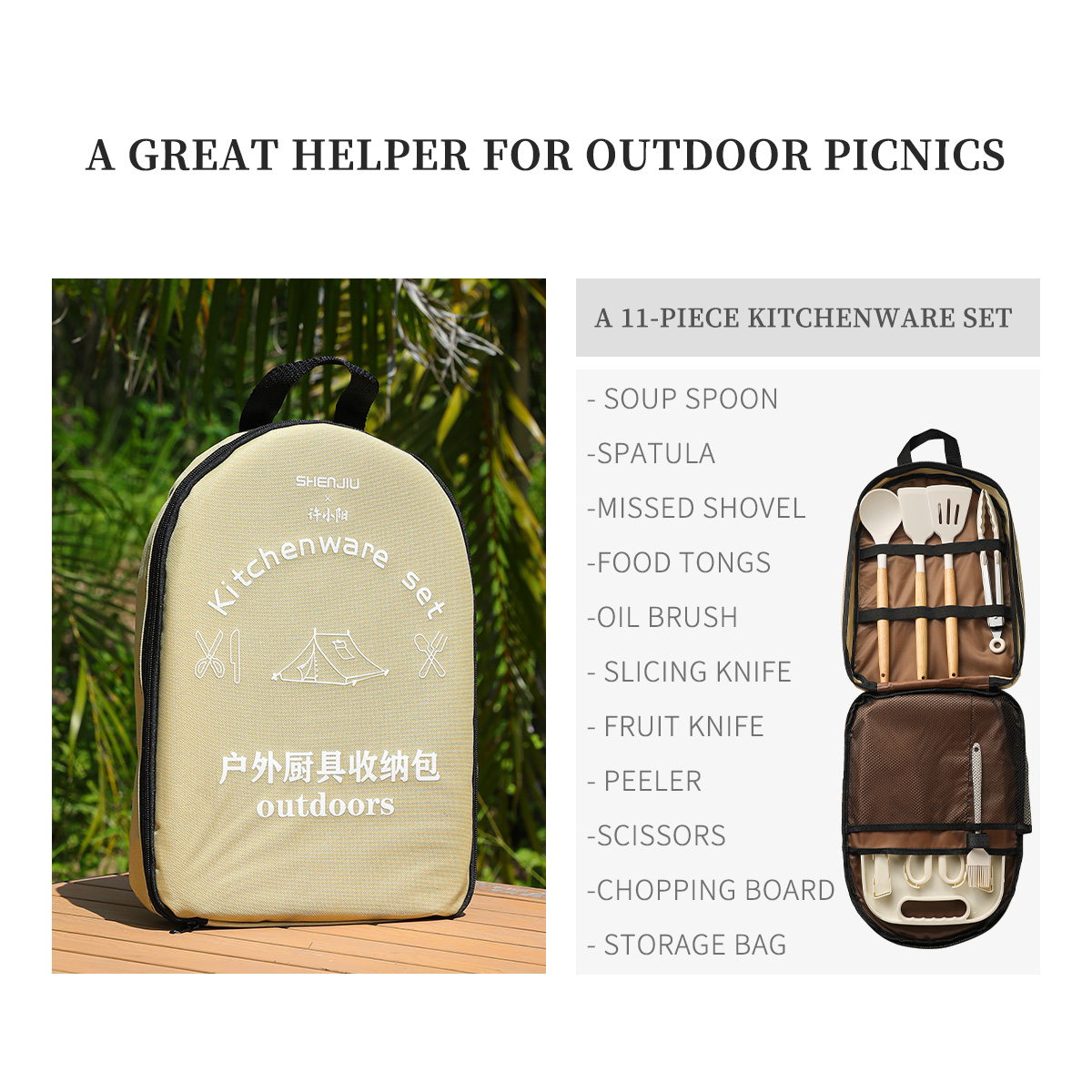 Portable Outdoor Picnic Set Kn - đánh giá và giá Outdoor Hunting Kitchen