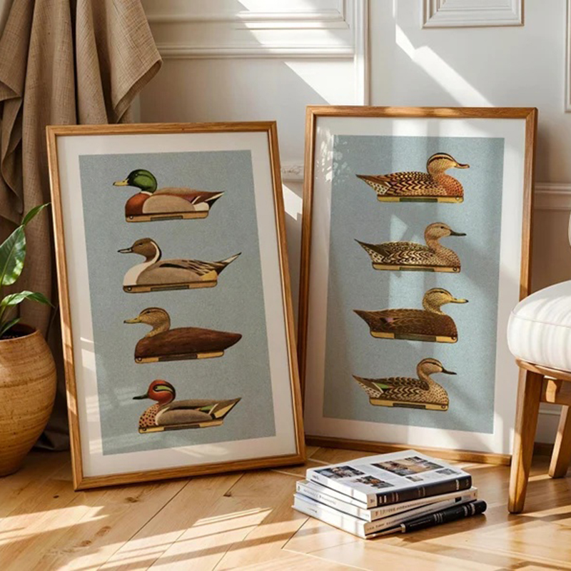 Retro Duck Prints Outdoors Art - đánh giá và giá Outdoor Hunting Paintings