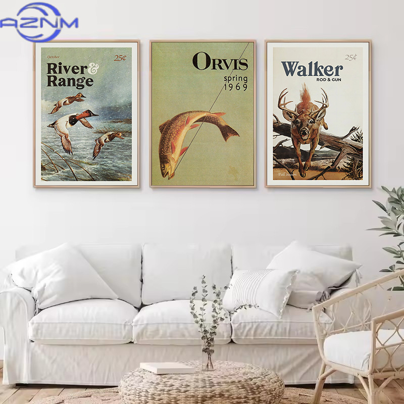 AZNM Retro Wildlife Outdoor Hu - đánh giá và giá Outdoor Hunting Paintings