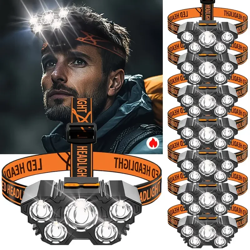 Portable 5LED Outdoor Headlamp - đánh giá và giá Hunting Fishing Outdoor